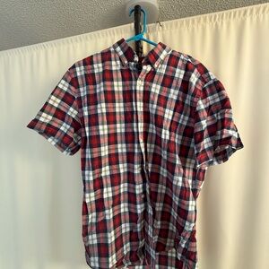 Rye Red and White Casual Button Down Shirt